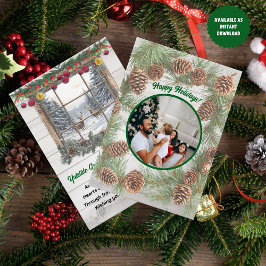 Tarjeta Festiva Navidades rusos foto de Yuletide Greeting