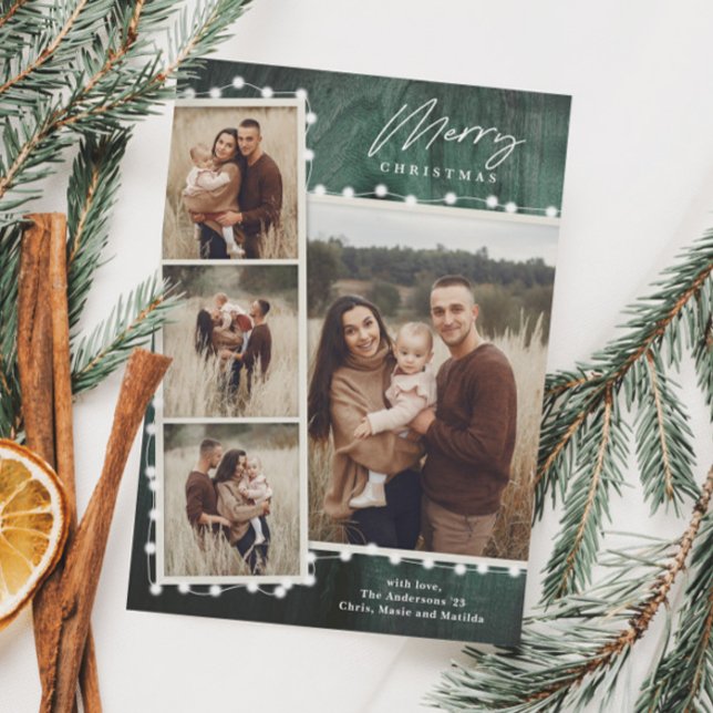 Tarjeta Festiva Navidades rusos iluminan 4 Collages de fotos (Subido por el creador)