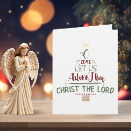 Tarjeta Festiva Navidades rusos Tipografía Fiesta cristiana