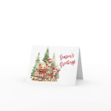 Navidades RÚSTICOS ANIMALES DE WOODLAND