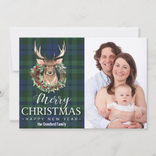 Tarjeta Festiva Navidades Rústicos de la Guerra de los Cerebros Ta