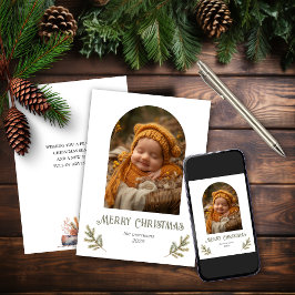 Tarjeta Festiva Navidades rusticos de Woodland