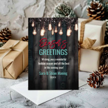 Navidades rústicos lucen feriado marrón