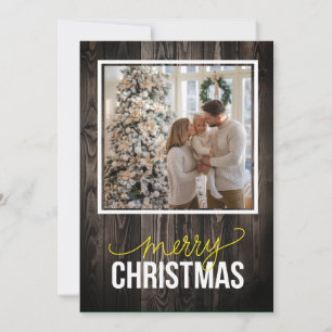 Tarjeta Festiva Navidades Rústicos Sencillos