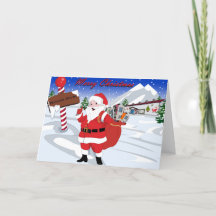 Navidades RV y vacaciones con Santa Card