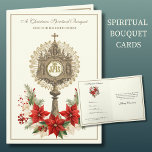 Tarjeta Festiva Navidades Sacerdote Espiritual Bouquet Católico<br><div class="desc">Honre y bendiga a su sacerdote a estos Navidades con una sincera expresión de gratitud a través de nuestra Tarjeta de Navidades Espirituales Personalizados. Esta tarjeta única te permite ofrecer un ramo espiritual de oraciones, devociones y sacrificios dedicados a tu sacerdote, haciéndolo un regalo significativo y preciado. Con una hermosa...</div>