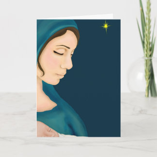 Tarjeta Festiva Navidades sagrados