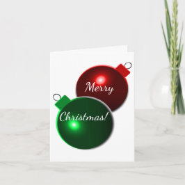 Tarjeta Festiva Navidades Saltan el rojo brillante y el verde con