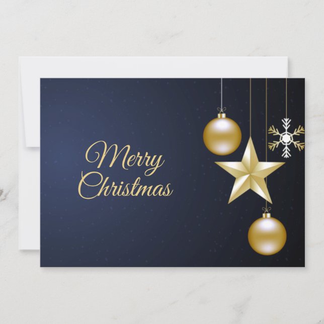 Tarjeta Festiva Navidades saludando a la Marina de los Ornamentos  (Anverso)
