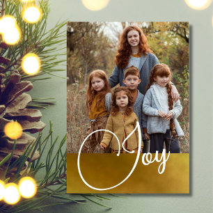 Tarjeta Festiva Navidades saludando la foto de la alegría