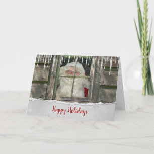 Tarjeta Festiva Navidades Santa Claus