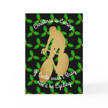 Navidades Santa estaría en bicicleta