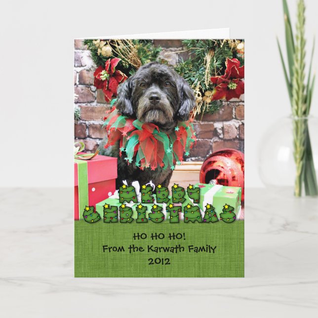 Tarjeta Festiva Navidades - Schnoodle - Rookie (Anverso)