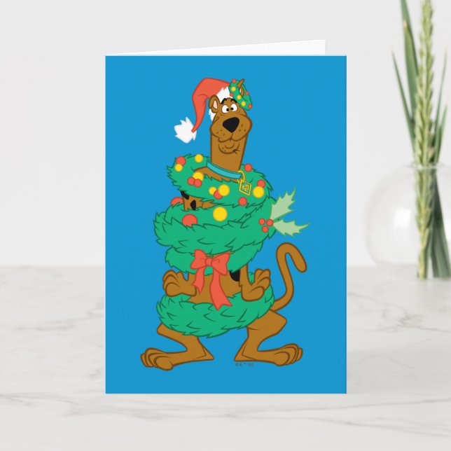 Tarjeta Festiva Navidades Scooby (Anverso)