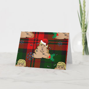 Tarjeta Festiva navidades se deshacen de trump
