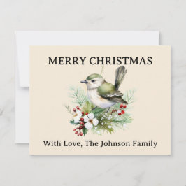 Tarjeta Festiva Navidades Sencillos Y Elegantes Naturaleza De Las