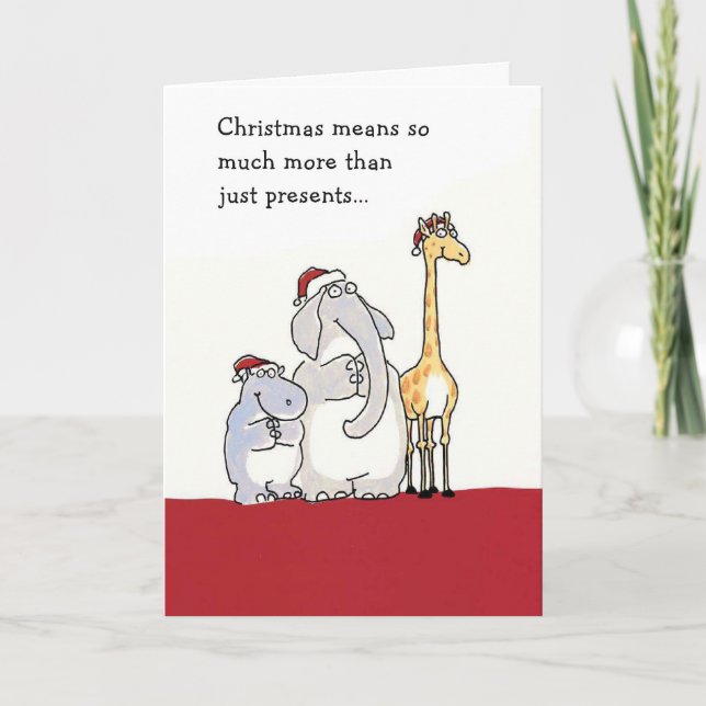 Tarjeta Festiva Navidades Significa Mucho Más Que... (Anverso)