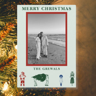 Tarjeta Festiva Navidades simples