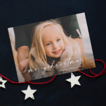 Navidades simples de fotografías manuscritas