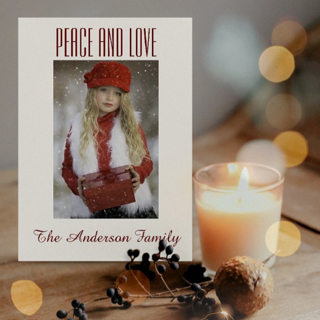 Tarjeta Festiva Navidades simples de fotos de oro blanco negro (Subido por el creador)