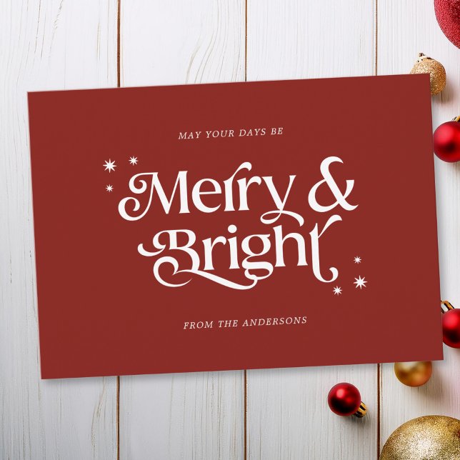 Tarjeta Festiva Navidades simples y brillantes (Mockup View)