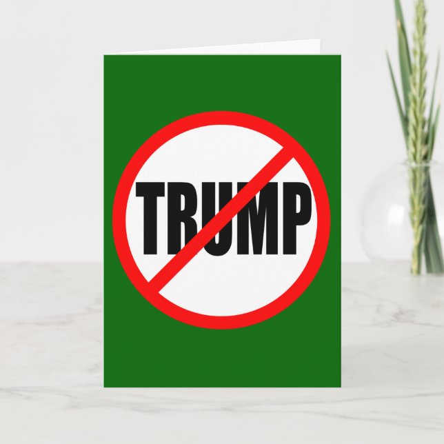 Tarjeta Festiva navidades "SIN TRUMP" (Anverso)