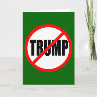Tarjeta Festiva navidades "SIN TRUMP"