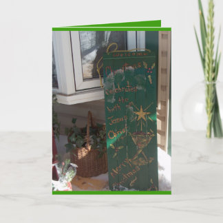 Tarjeta Festiva Navidades Sled