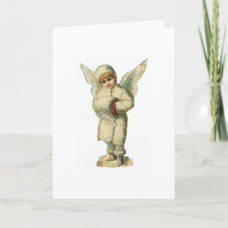 Tarjeta Festiva Navidades Snow Angel