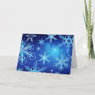 Tarjeta Festiva Navidades Snowflake