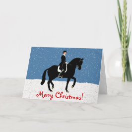 Tarjeta Festiva Navidades Snowley Dressage Horse