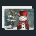 Tarjeta Festiva Navidades Snowman<br><div class="desc">Navidades Snowman Difunde alegría,  comparte alegría,  ¡alegre todo y siempre feliz! Tarjetas de Navidad diseñadas para iluminar el año entero.</div>