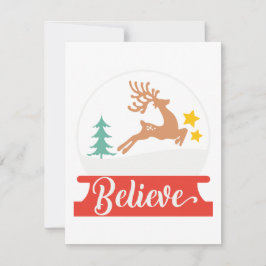 Tarjeta Festiva Navidades: Sólo crea (en Santa y reno)