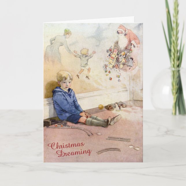 Tarjeta Festiva Navidades Soñando - Honor C Appleton (Anverso)