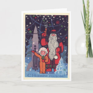 Tarjeta Festiva Navidades soviéticos