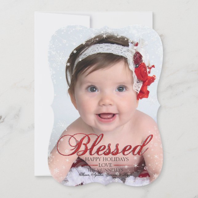 Tarjeta Festiva Navidades Sparkle 2 (Anverso)