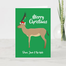 Tarjeta Festiva Navidades Springbok