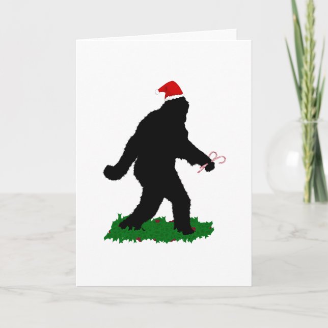 Tarjeta Festiva Navidades Squatchin' (Anverso)