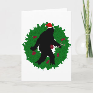 Tarjeta Festiva Navidades Squatchin'