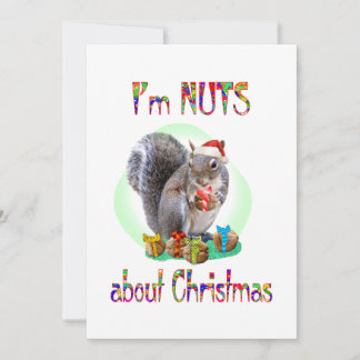 Tarjeta Festiva Navidades Squirrel