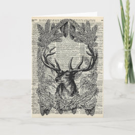Tarjeta Festiva Navidades Stag