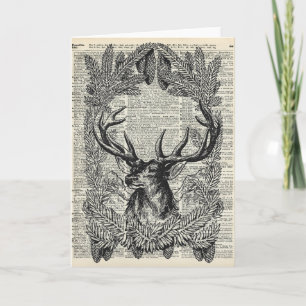 Tarjeta Festiva Navidades Stag