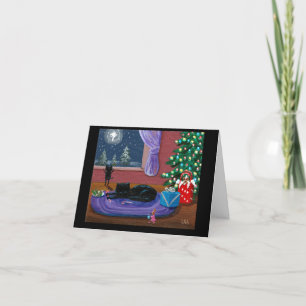 Tarjeta Festiva Navidades Star Cats Creationarts