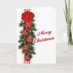 Tarjeta Festiva Navidades Swag