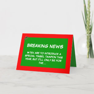 Tarjeta Festiva Navidades tampon