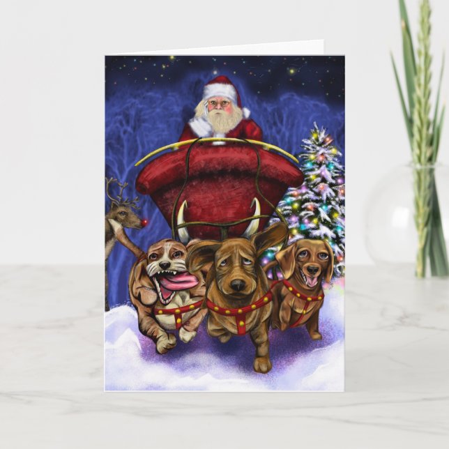 Tarjeta Festiva Navidades tardíos (Anverso)