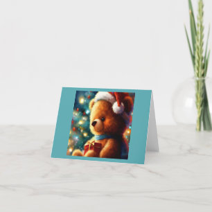 Tarjeta Festiva Navidades Teddy Bear 3