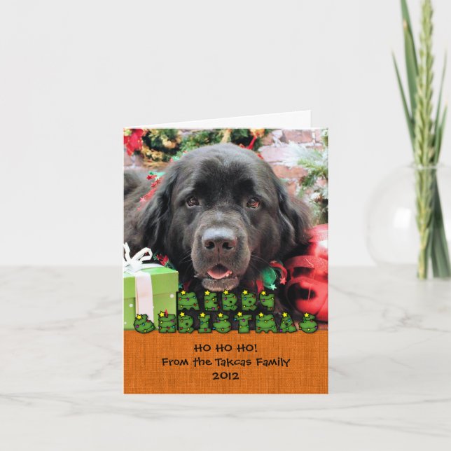 Tarjeta Festiva Navidades - Terranova - Izzie (Anverso)