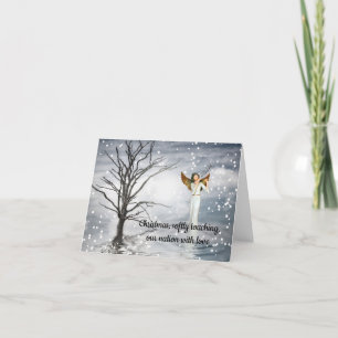 Tarjeta Festiva Navidades tocando nuestra nación con amor