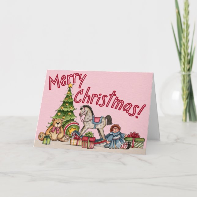 Tarjeta Festiva Navidades Toys (Anverso)